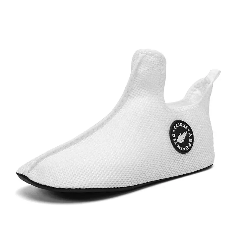 White Sneakers Men Casual High Top Shoes Comfortable Breathable Outdoor Sports Shoes Non Slip Lightweight Walking Shoes — image 8