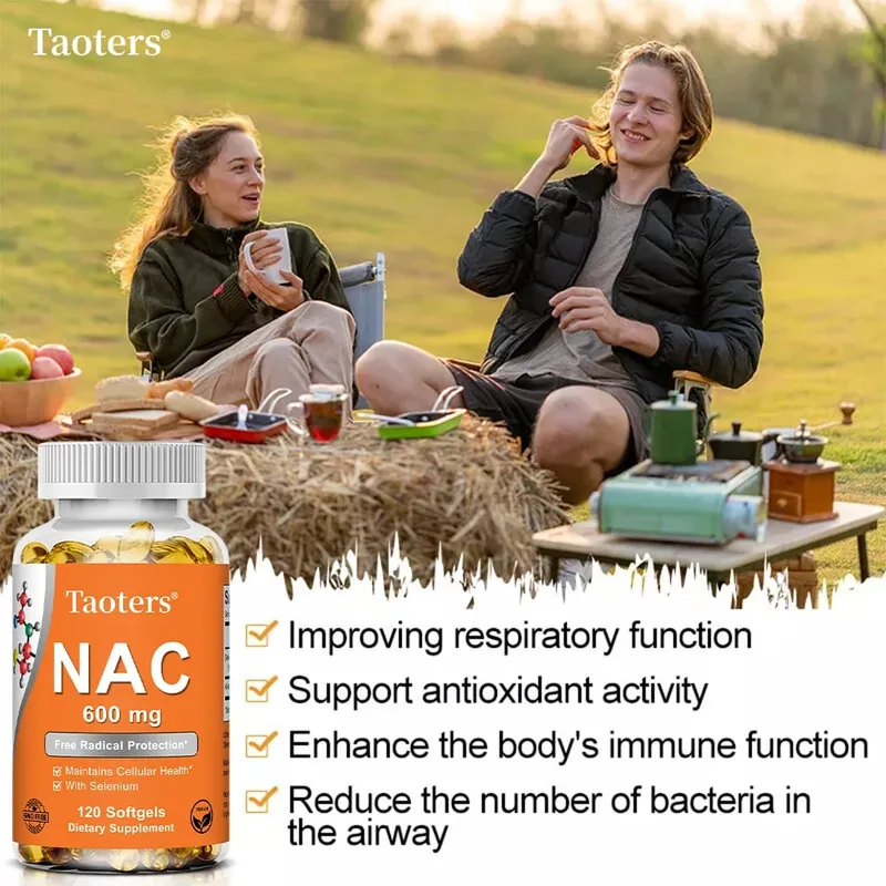 NAC Capsules 600mg - Support Skin Health Antioxidant Promotes Detoxification and Repair Enhance Immunity - Non-GMO — image 2