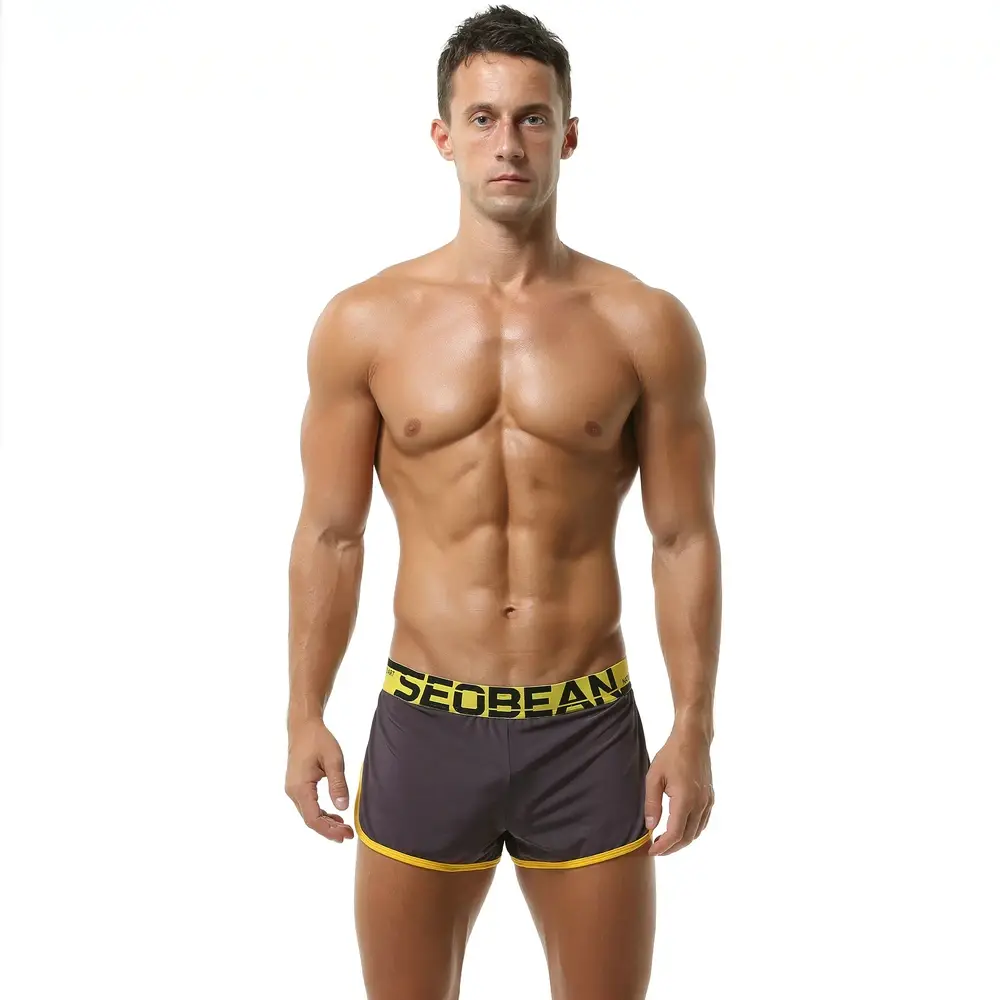 Men's Low-Waist Breathable Split Lounge Split Trunks — image 4