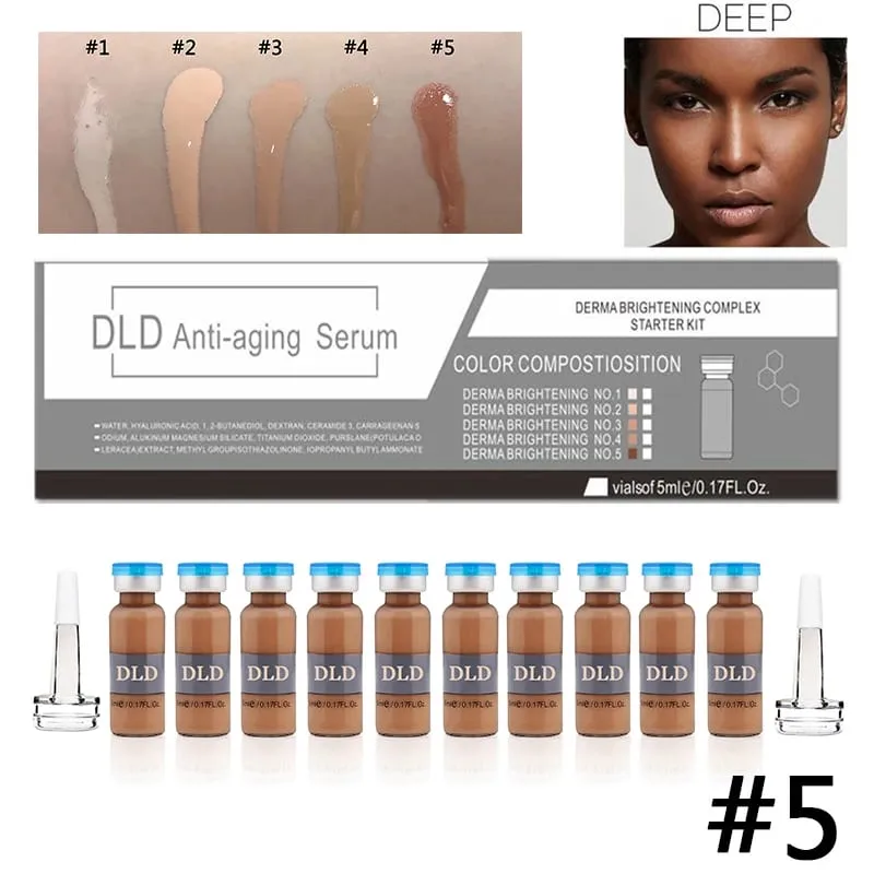10pcs/box Korea BB Cream Glow Ampoule Skin Booster Serum Kit Whitening Niacinamide Foundation Moisturize Rejuvenate Skincare