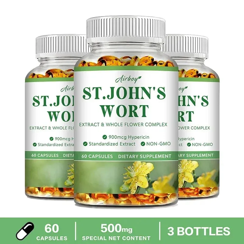 St. John's Wort - Relaxation Supplement That Helps Soothe The Nervous System Relieve Stress Improve Mood and Regulate Sleep — image 11