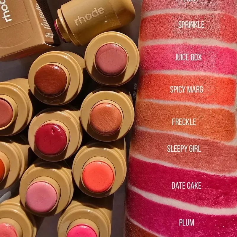 Teacup Juice Box Pocket Blush Stick Non-fading Waterproof Blusher Espresso Lip Gloss Moisturizing Lipstick Posterboard