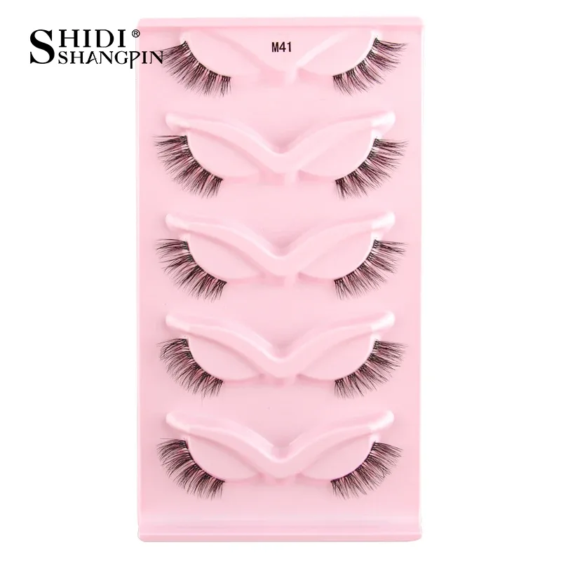 Một Nửa Mi Mắt Mèo Hàng Mi 3D Tự Nhiên Có Cánh Cấp Mắt Kéo Dài Hàng Mi Mắt Cáo Hàng Mi Giả Chồn Hàng Mi Trang Điểm — image 23