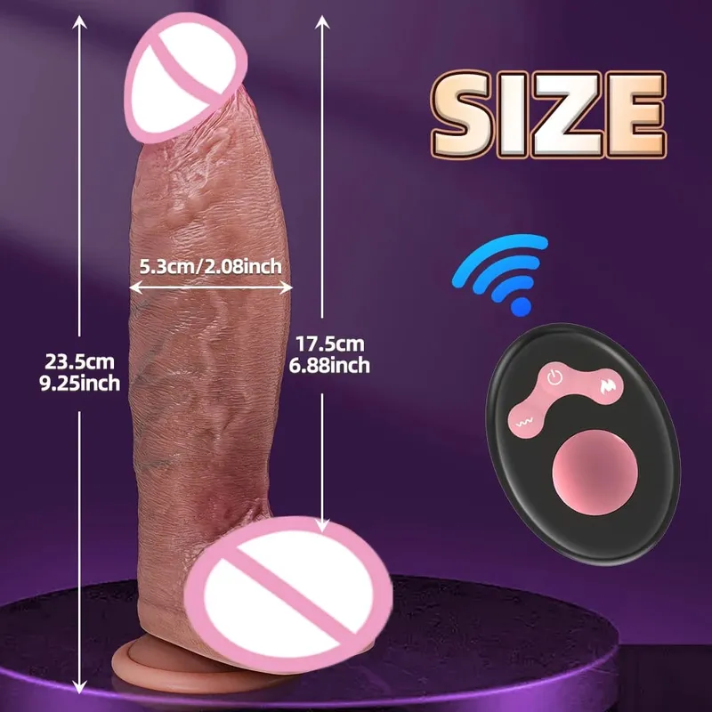 Thrusting DildoสมจริงPenis G Spot Clitoris Stimulatorของเล่นสำหรับผู้ใหญ่ซิลิโคนMan Dickสำหรับผู้หญิงคู่ผลิตภัณฑ์ — image 10