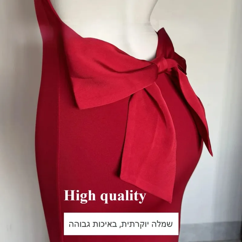 Oligai Maxi Elegant Party Dresses 2025 Red Sleeveless Long Dresses Holiday birthday Robe Sexy Clothes for Women with Bow