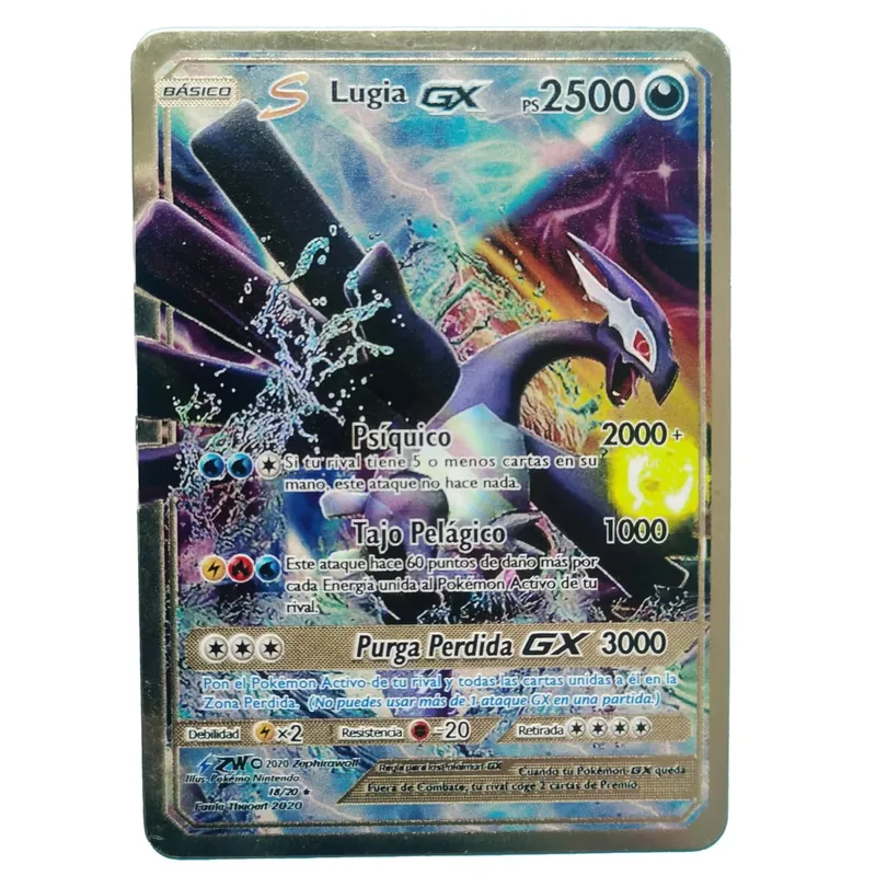 Van Gogh Museum Pokemon English Metal Card Anime Pikachu Charizard Mewtwo Shiny Letters Game Collection Card Kids Toy Gifts — image 14