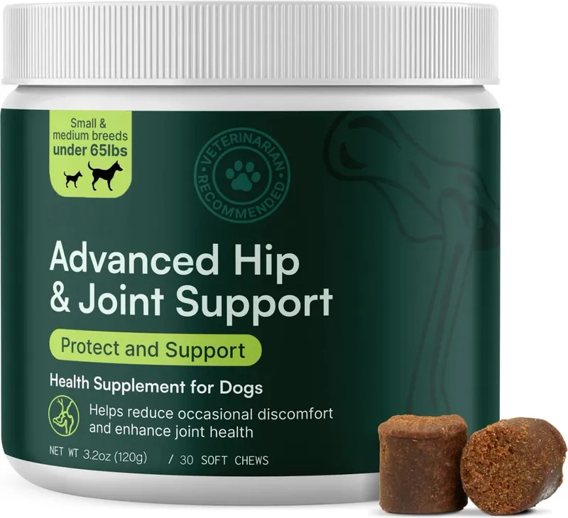 Geavanceerd hondenheup- en gewrichtssupplement voor honden van kleine en middelgrote rassen - Glucosamine Chondroïtine Omega 3 MSM Groenlipmossel — image 2