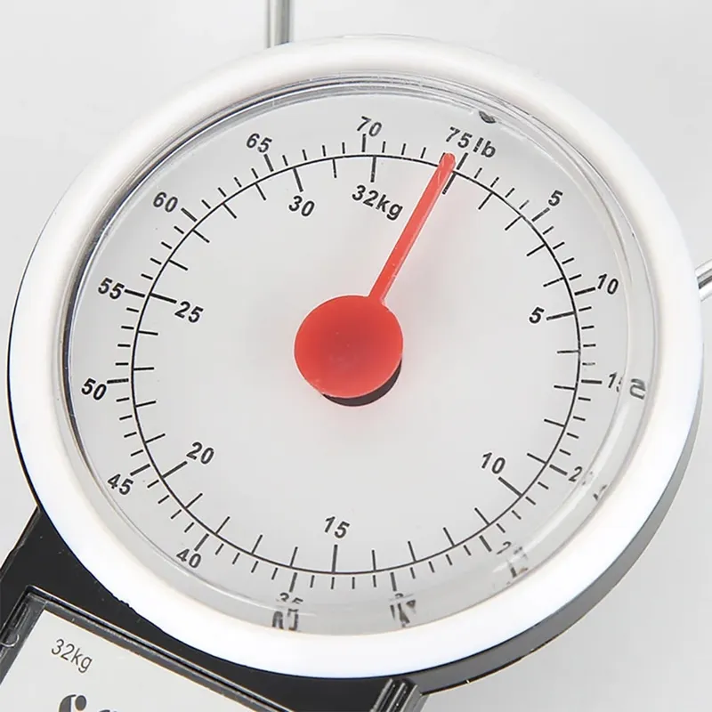 75 LB Portable Mechanical Dial Scale Hanging Kitchen Digital Scale Travel Luggage Weighing Multi-Purpose Scales with Tape Meas — image 4