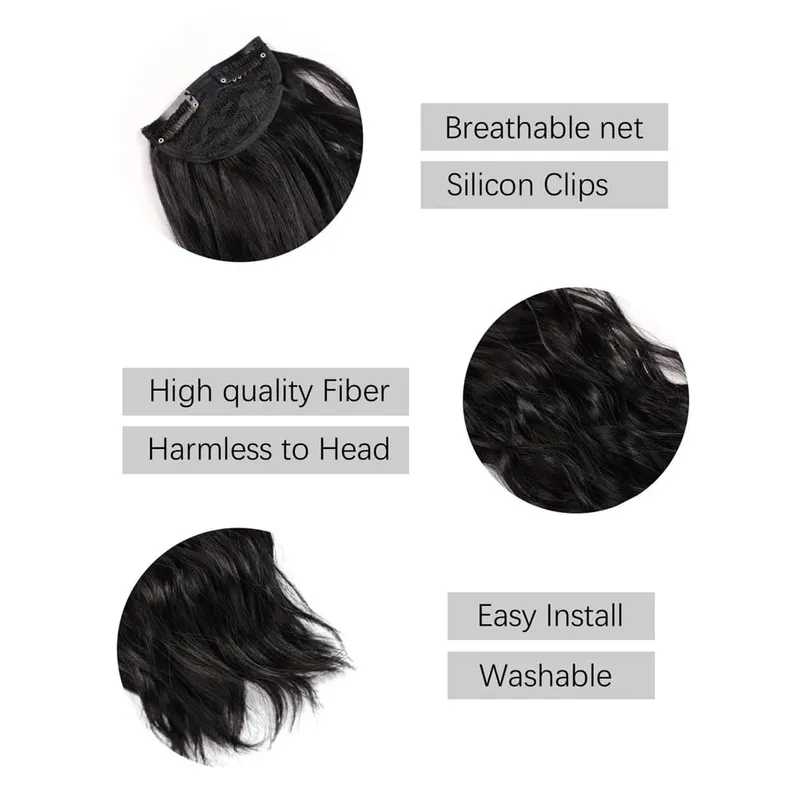3pcs/set Clip in Hair Extensions Synthetic Hairpieces 20inch Thick Long Straight Clip in on Hair Extensions for Women Girls