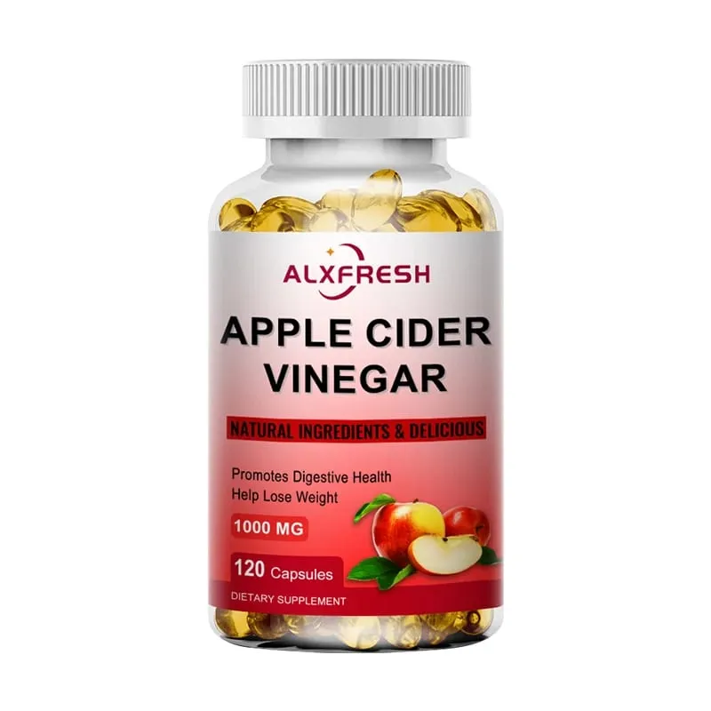 Alxfresh Κάψουλες Μηλόξυδου με Βιταμίνες Ψευδάργυρου | 1000 mg | Υγιές συμπλήρωμα μη ΓΤΟ