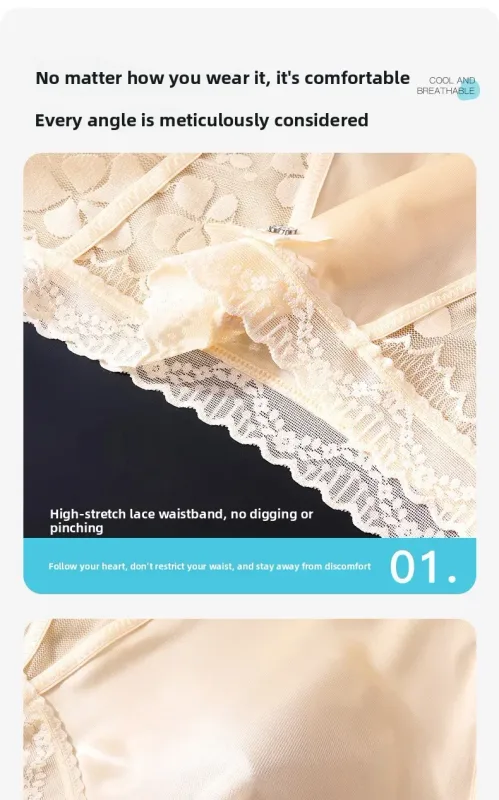 2 Pack Mens Mid Rise Satin Lace Briefs 3D Pouch Rhinestone Bow High Elastic Scalloped Trim Smooth — image 9