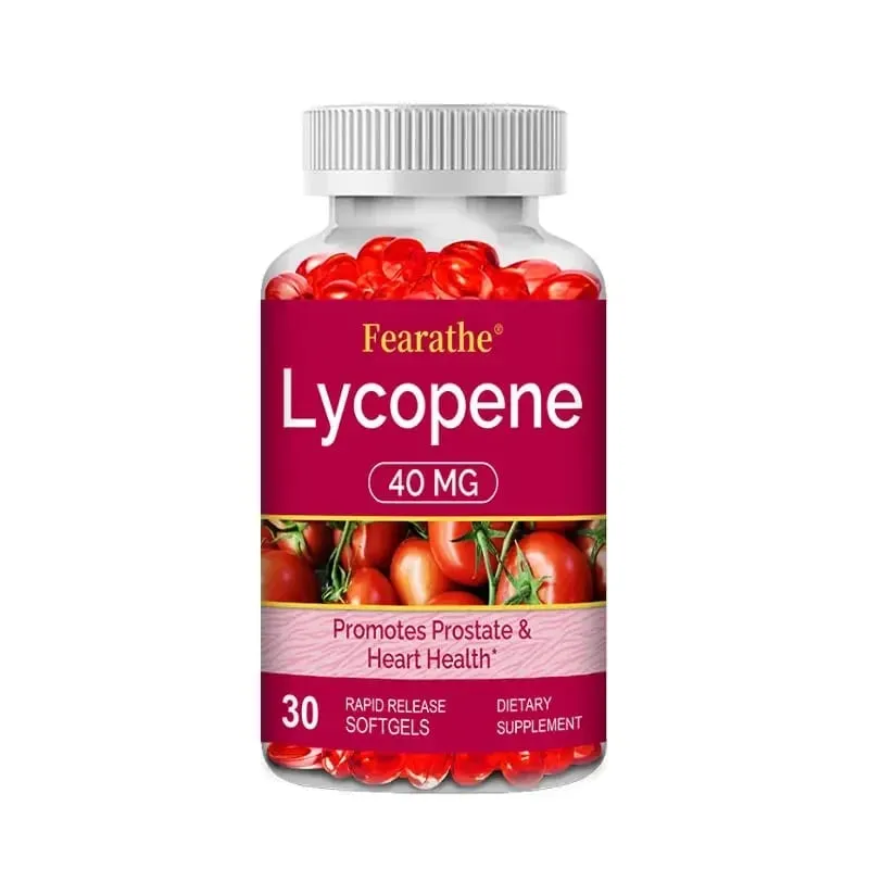 Premium Lycopene 40mg Dietary Supplement for Prostate Antioxidant Heart Skin & Immune Health Non-GMO 30/60/120 Softgels