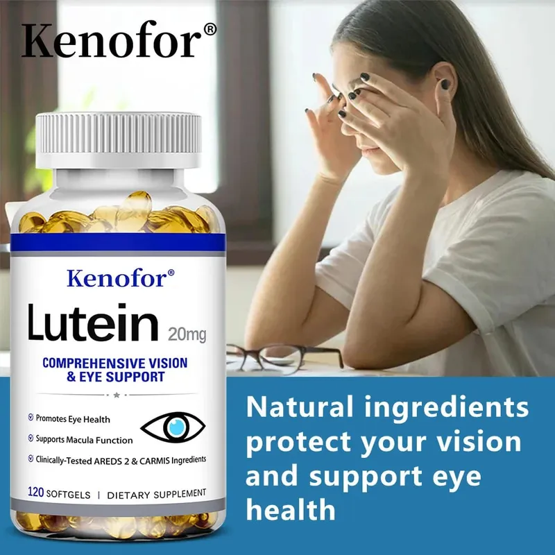 Kenofor Lutein Supplement - with Vitamin E and Zeaxanthin - Supports Eye Health and Promotes Healthy Vision - 120 Capsules — image 6