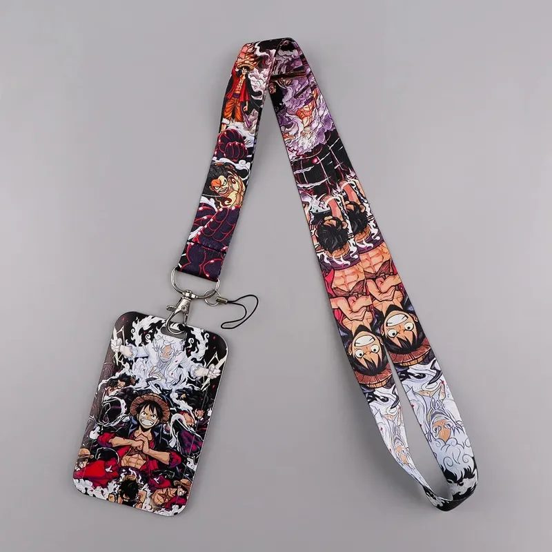 Zoro Lanyard Anime Pirate Card Holder Neck Strap for Key ID Card Phone Straps Badge Holder Keyrings Cosplay Accessories Gifts — image 2