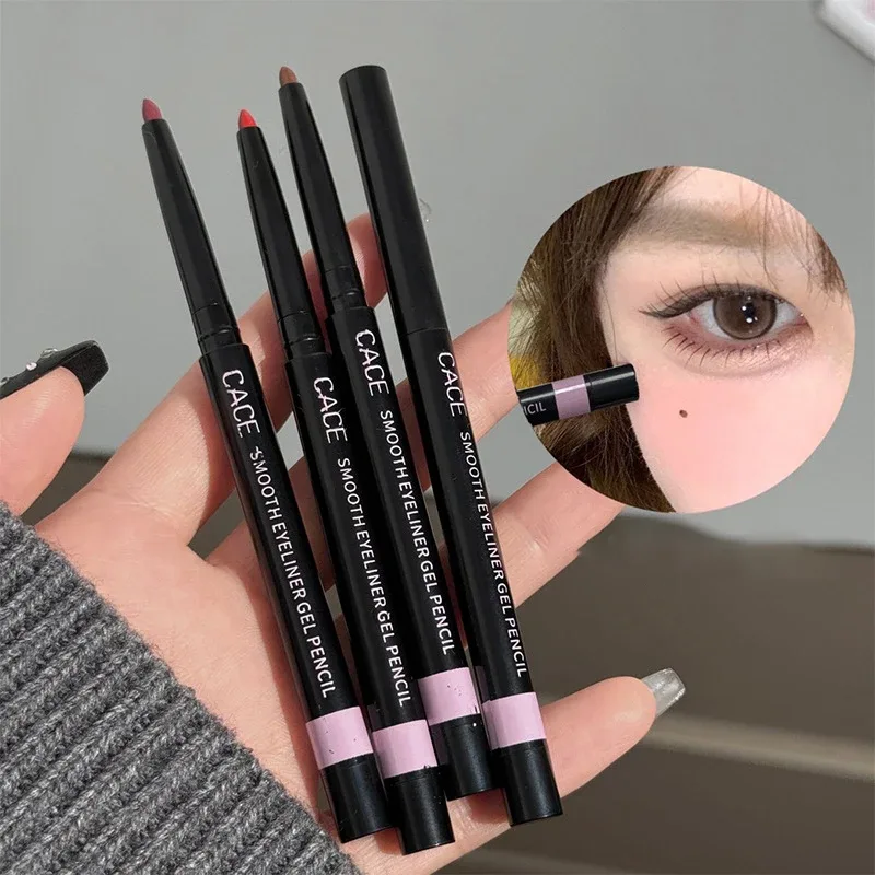 Wine Red Brown Eyeliner Gel Pencil Waterproof Long-lasting Ultra-Fine Matte Brown Eye Liner Pen Easy Wear Eyes Makeup Cosmetics — image 2