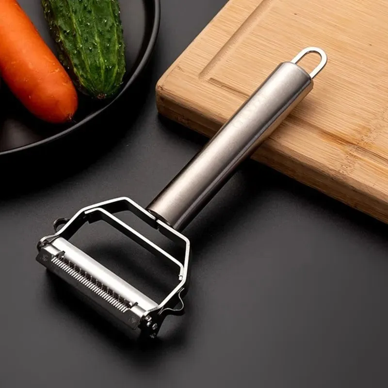 Multifunctional Kitchen Peeler Vegetable Fruit Peeler Stainless Steel Durable Potato Slicer Household Shredder Carrot Peeler — image 3