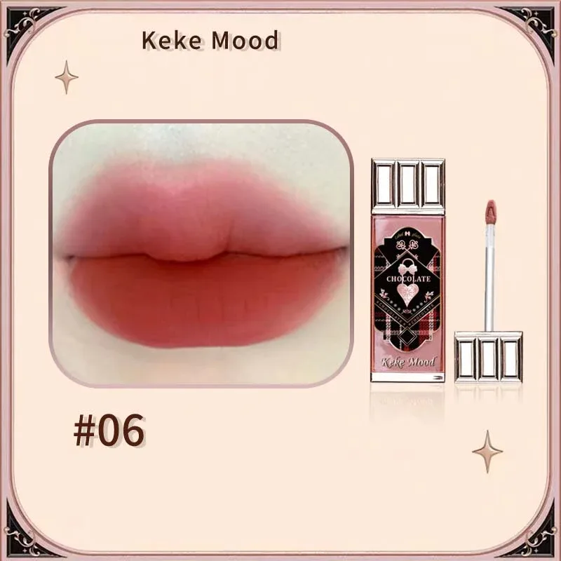 Chocolate Cloud Lip Gloss Matte Velvet Smooth Application Lip Glaze Mousse Brown Red Liquid Lipstick Makeup Lip Tint Cosmetics — image 12