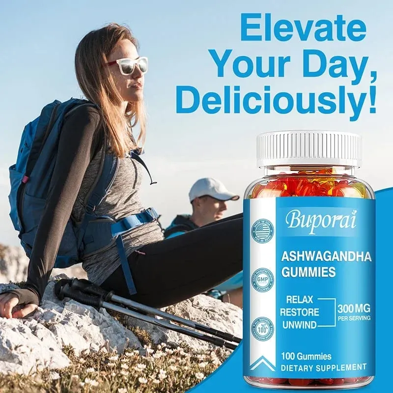 Ashwagandha Gummies - Relieve Stress Enhance Memory Focus Promote Immune and Nervous System Health and Metabolism — image 6