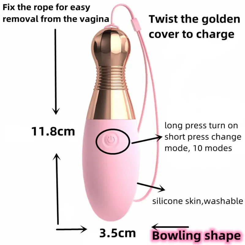 Różdżka do masażu skaczące jajko wibrator kulkowy G-spot sutek stymulator łechtaczki dorosłych zabawki erotyczne dla kobiet Dildo Masturbator Sex Shop — image 7