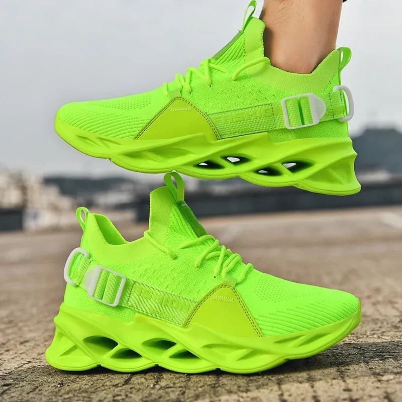 Sneakers Men Mesh Breathable Casual Men Shoes Unisex Light Soft Thick Sole Hole Couple Shoes Athletic Sneakers Women Shoes — image 3