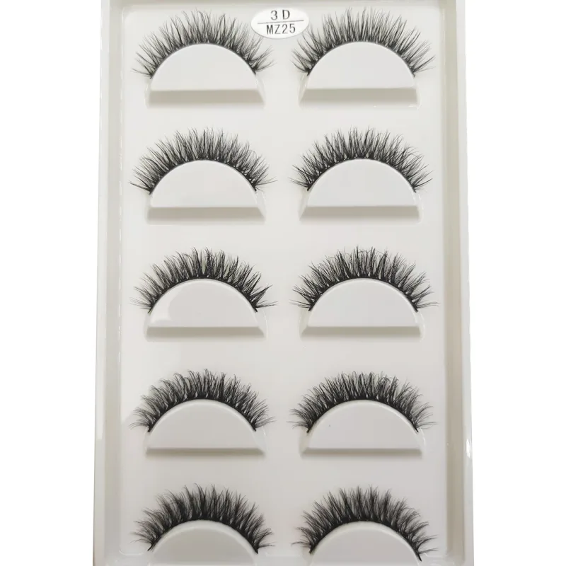 New 28 Style 5 Pairs Natural Mink False Eyelashes Makeup Eyelash Extension Fake Eye Lashes Faux Cils Make Up Beauty Cilios — image 16