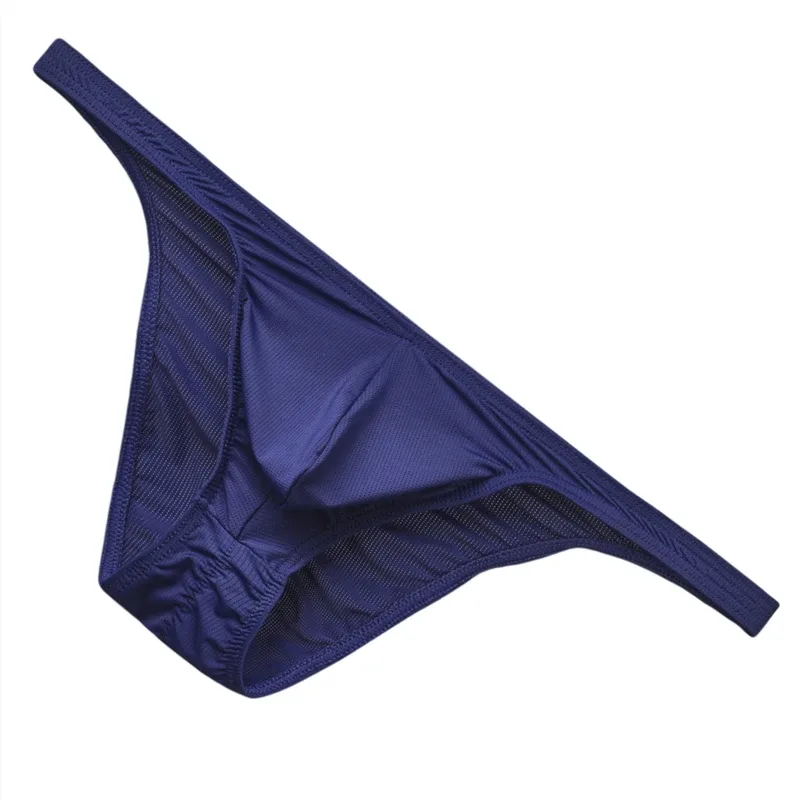 Mens Bikini Briefs Underwear Mesh Breathable Male Mini Panties Cuecas Masculinas Hip Lifting Sexy Slip for Men Exotic Lingerie — image 5
