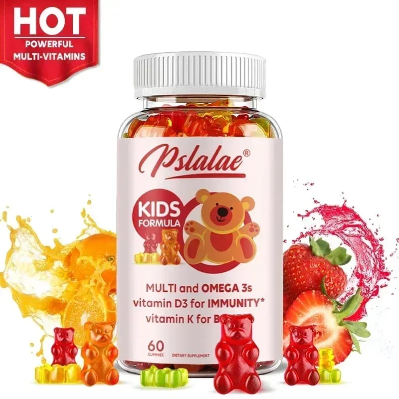 Kids' Daily Gummy Vitamins - Contains 13 Essential Nutrients and Omega 3 Fish Oil To Support The BrainSupplements — image 1