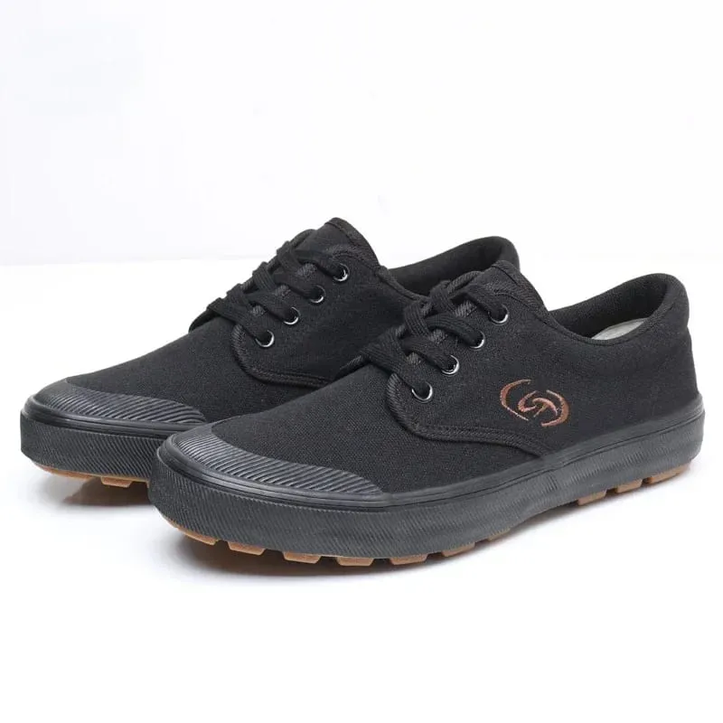 Outdoor Working Shoes for Men Non-slip Wear-Resistant Men's Vulcanized Shoes Mesh Breathable Rubber Shoes Men Training Sneakers