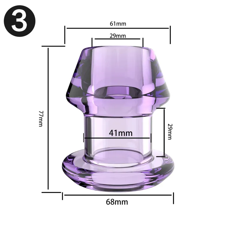 Hollow Vaginal Peephole Vaginal Peephole Anal Plug Vaginal Dilation Anal Dilation BDSM Enema Sex Toy Butt Plug for Men Women — image 17