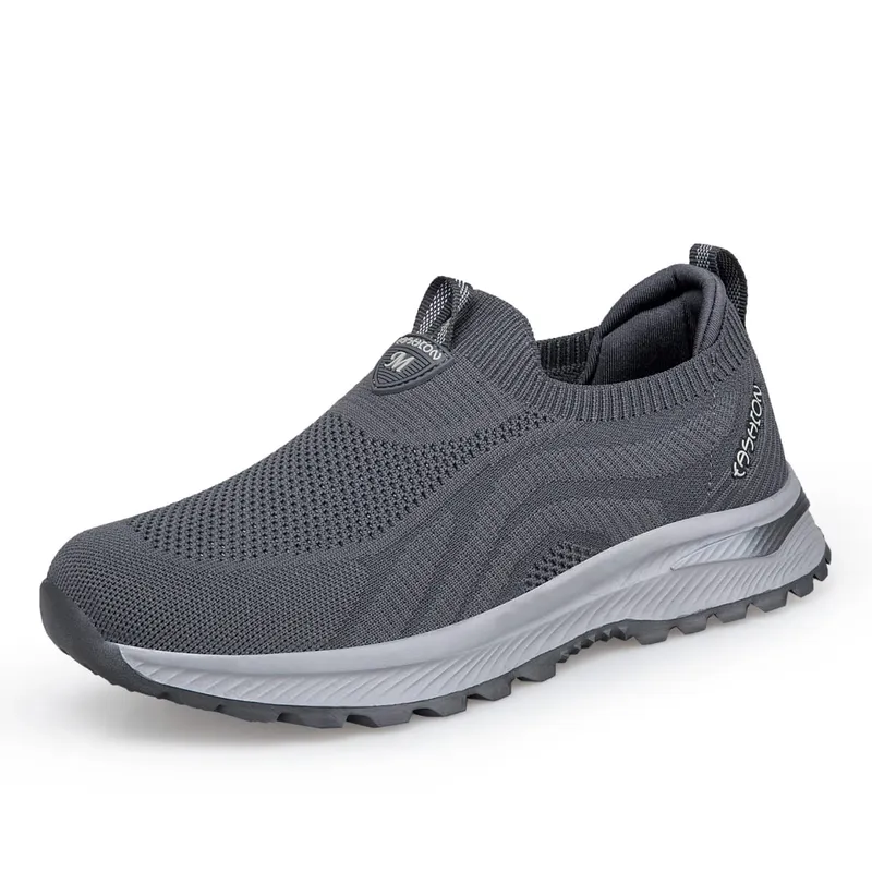 Plus big 49 50 51 52 Men's Elderly Slip-On Walking Shoes Breathable Mesh Non-Slip Casual Sneakers Lightweight Comfort Shoes — image 8