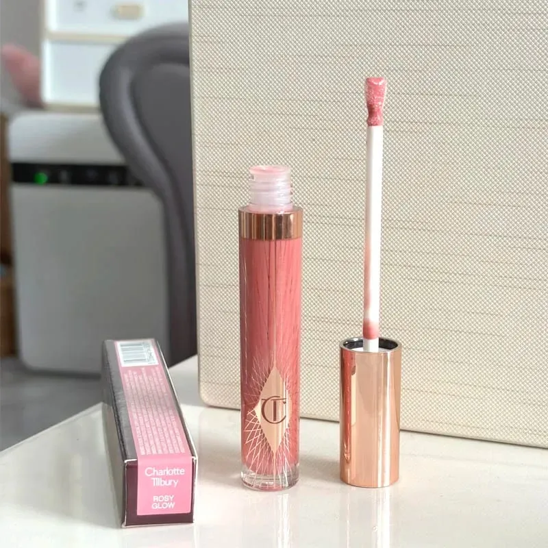 Charlotte 8-Color Hydrating Collagen Lip Gloss Lip Balm Jelly Fruit Flavored Lipstick Moisturizing Non Drying Lip Tilbury Makeup
