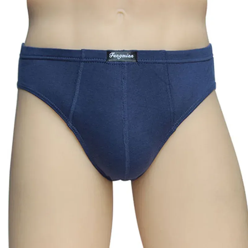 6PCS Men's plus Size Briefs 5XL/6XL Cotton Underwear Breathable Comfortable Solid Sexy Shorts for Men — image 3