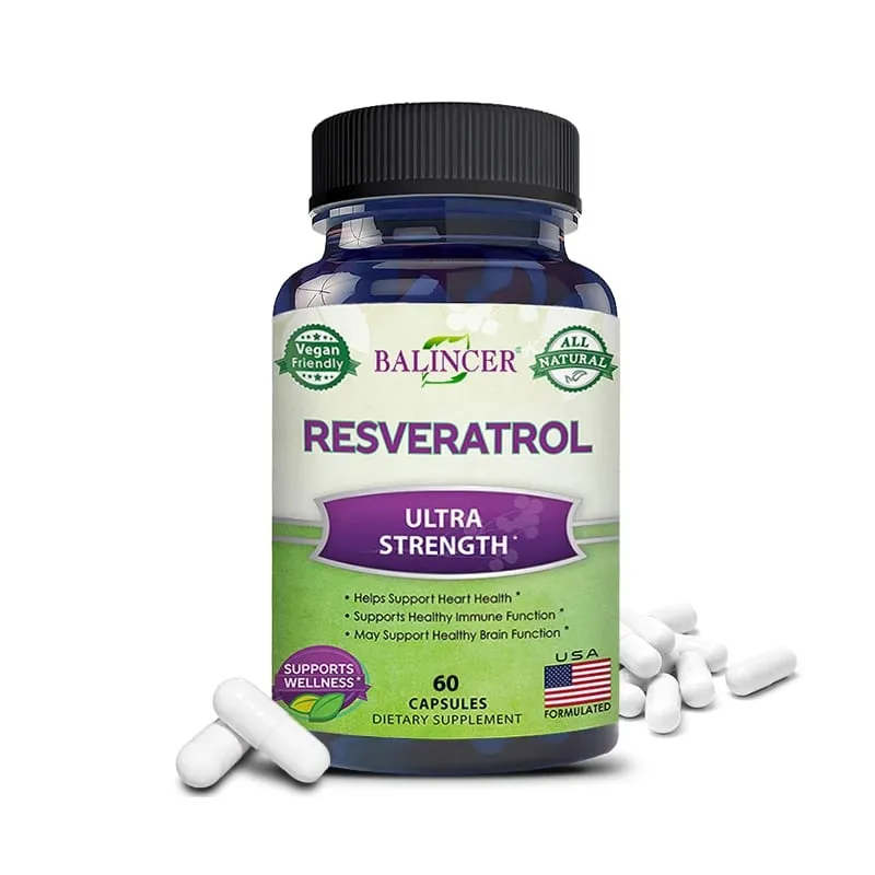 Balincer Resveratrol Complex Supports Cardiovascular Health Protects Arteries Boosts Immune System Promotes Smooth Skin — image 9