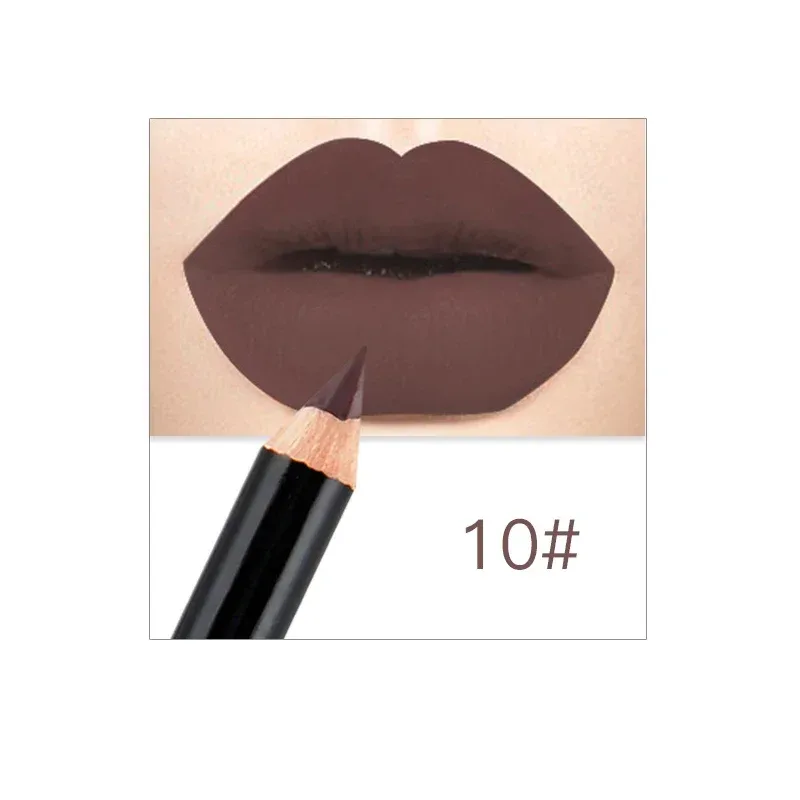12 Colors Brand Lip Pencils Matte Lipliner Pencil Waterproof Makeup Lips 2020 Matte Lipstick Lip Liner Pen Smooth Nude Cosmetics — image 14