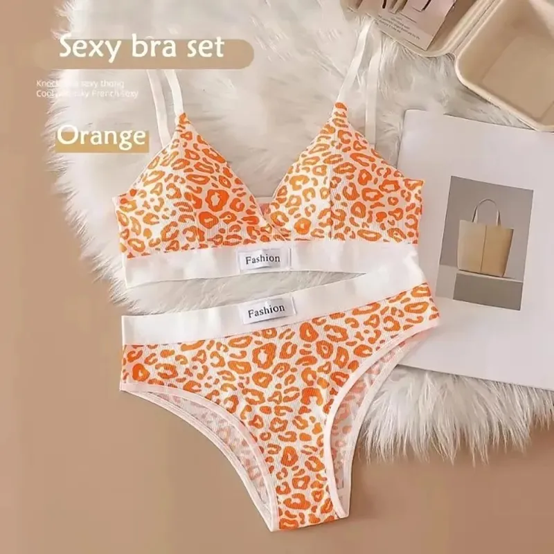 1Set Adjustable Shoulder Strap Seamless Bra Set Traceless Cotton Underwear Set Non-wire Low Waist Panties Sexy Lingerie Set — image 9