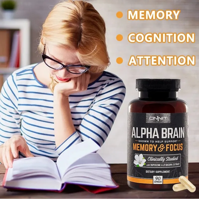 Alpha Brain Supplement - Helps Maintain Brain Cells May Improve Memory Concentration and Cognitive Processing Speed — image 2