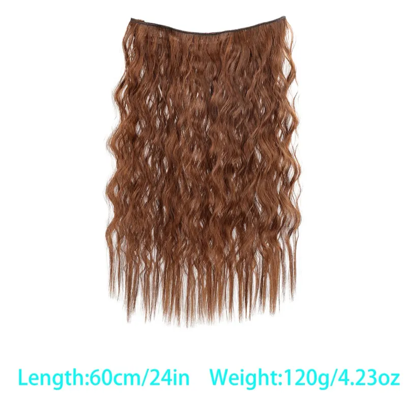 Synthetic corn beard curly hair extensions in three sizes wig head covers full top hair covers replacement for women's wigs