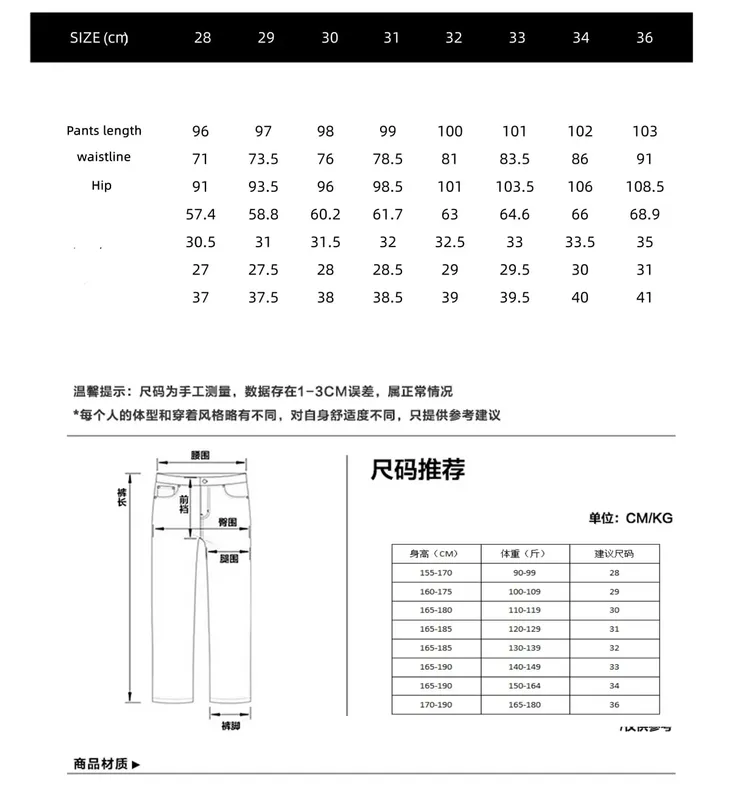 Spring and Autumn New Fashion Trend Blue Straight Leg Stretch Jeans Men's Casual Loose Large Size High Quality Denim Pants 28-36