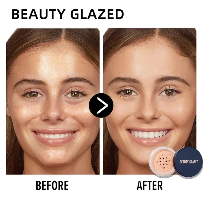 Face Makeup Set Primer+Loose Powder Oil-Control Waterproof Long Lasting Invisible Pore Smooth Setting Powder
