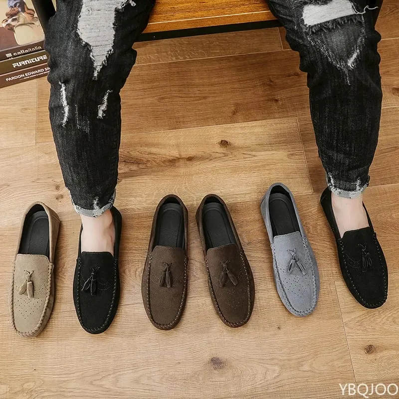 Men's Casual leather Shoes Soft soled driving lazy Loafers Versatile trendy flats Fashion lightweight Male shoes Zapatos ladies — image 5