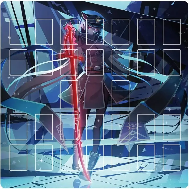 60x60CM Custom Design Yugioh Cards Playmat Yu-Gi-Oh! Sky Striker Ace Waterproof Two-Player Battle Table Games Mat Pad