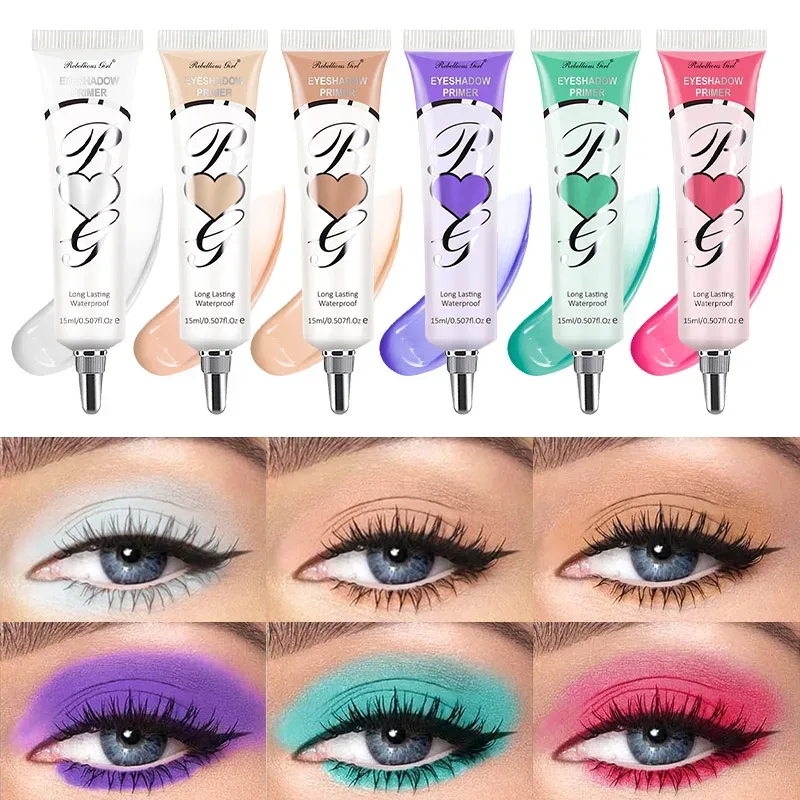 Prebase para sombra de ojos mate de 6 colores – Base para ojos con control de aceite a prueba de arrugas Prebase correctora de color de larga duración y resistente a las manchas — image 2