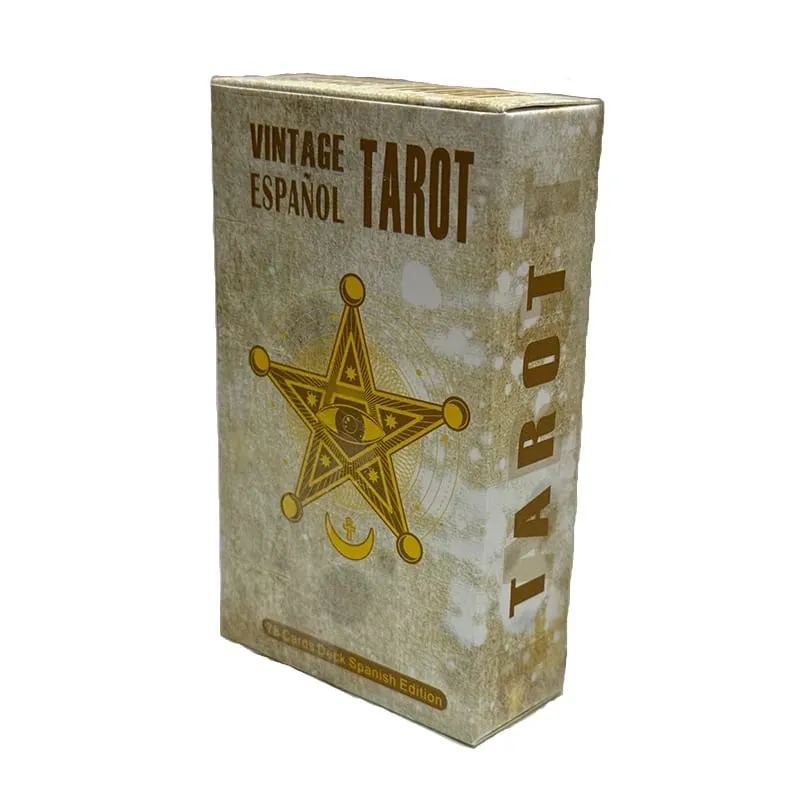 78pcs Vintage Tarot Cards Spanish Edition Board Game Divination Deck for Beginners Oracle Deck — image 3