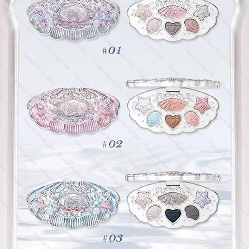 Flower Knows Shell's Jewel Collection Makeup Kit Full Professional Face Palette Blush Eyeshadow Lip Cream Highlighter Balm Sets — image 4