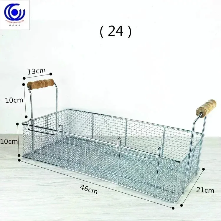 Stainless Steel Fryer Screen French Fries Frame Square Filter Net Encrypt Colander Shaped Frying Basket Fryers Meshed — image 33