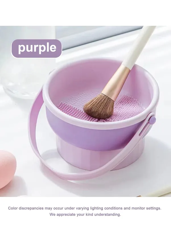 แปรงแต่งหน้าแปรงทำความสะอาดชาม All-in-One Wash Dry & Storage Rack Gentle ไม่ทำลายเครื่องมือทำความสะอาดสำหรับแปรงฟองน้ำและเครื่องปั่น