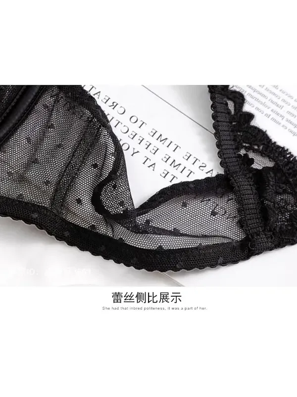 Bralette Renda Eropah Sarung Set Bra Tanpa Wayar Modish Cawan Nipis Anti-Kendur Bernafas untuk Cuaca Lembap & Keyakinan Sederhana — image 6