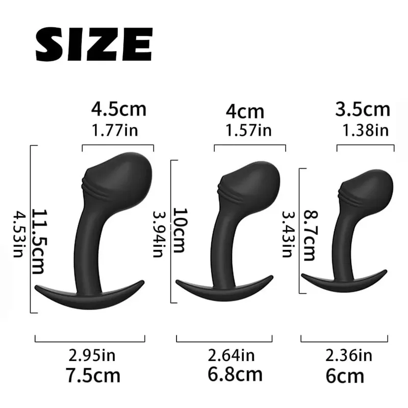 1pc Anal Plug Male Prostate Massager Cock Ring Anal Plugs Dildo G-spot Butt Plug Adult Sex Toys For Men Couple — image 3