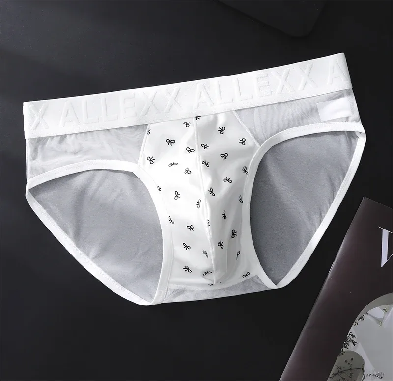 الكبار 18 زائد cueca شبكة ملابس داخلية للرجال رسالة الخصر cuecas masculino طباعة calzoncillos hombre ثلاثية الأبعاد محدب حقيبة رجل الملابس الداخلية جديد