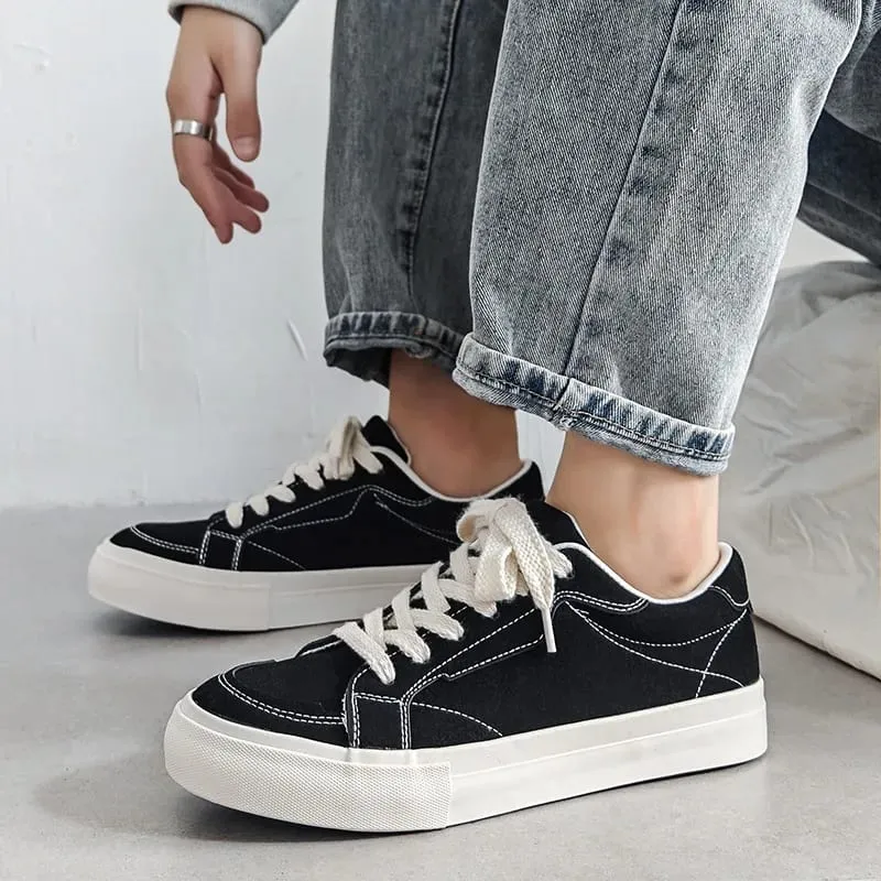 Men's Casual Shoes High Quality Canvas Sneakers 2026 Summer Breathable Canvas Shoes Outdoor Sport Shoes for Men Vulcanized Shoe
